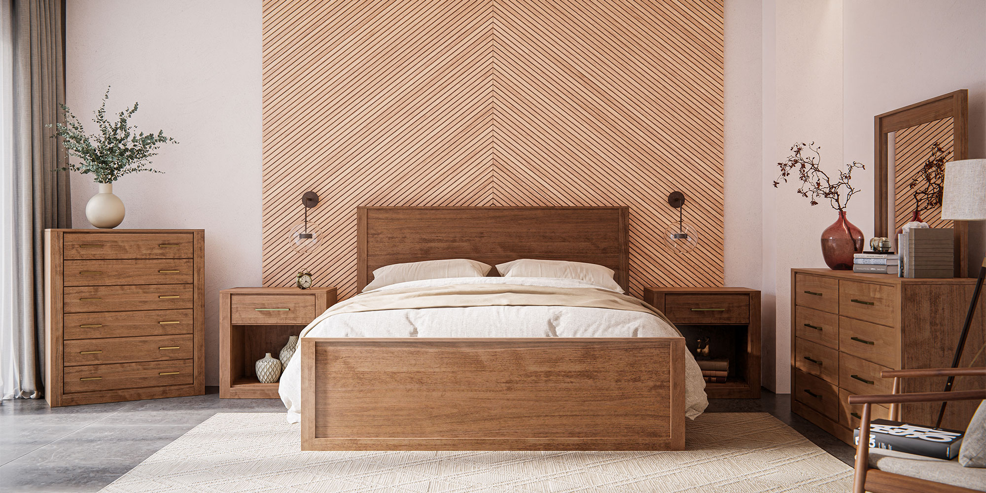 Hardwood Bedroom furniture set available in Oregon