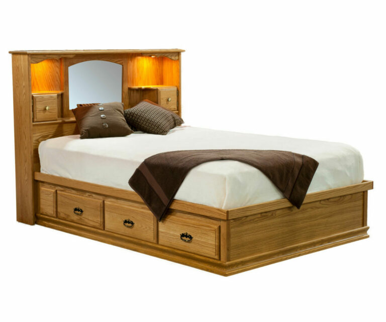 Traditional Captains Bed Amish Traditions Fine Furniture