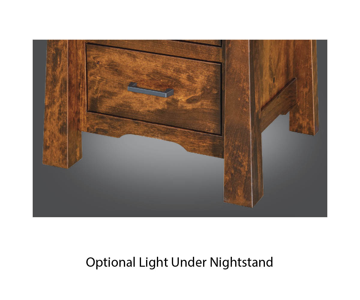 Vandalia 2 Drawer Open Nightstand - Image 5