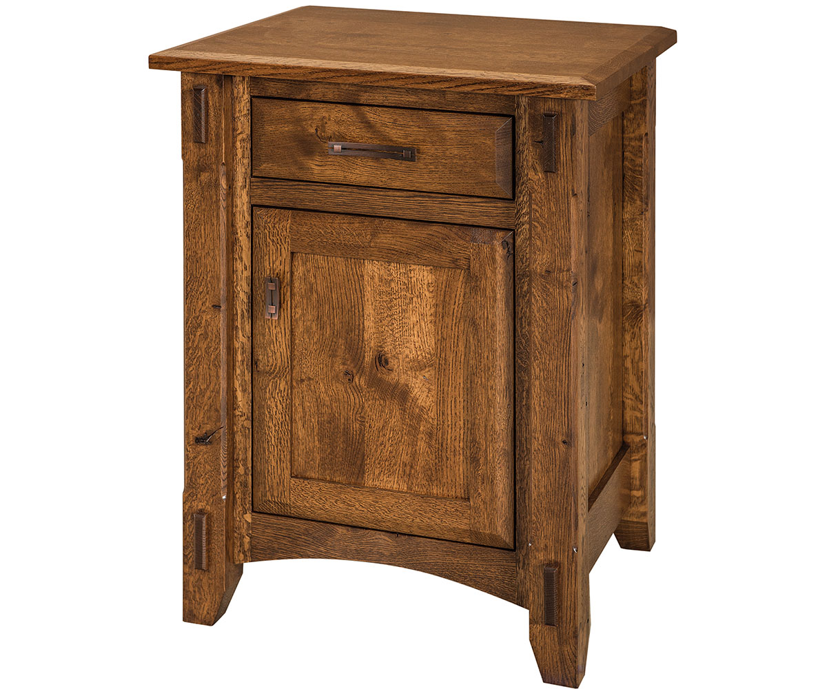 Tacoma 1 Drawer 1 Door Nightstand